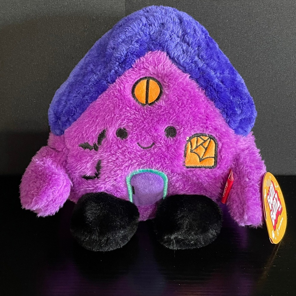 BumBumz Plush SpookyBumz 7.5" Purple New Hakim Haunted House Halloween NWT